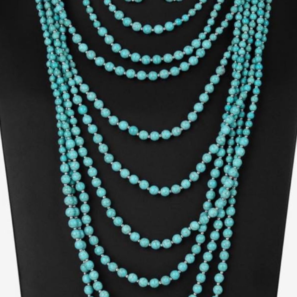 Paparazzi Turquoise Beaded Necklace